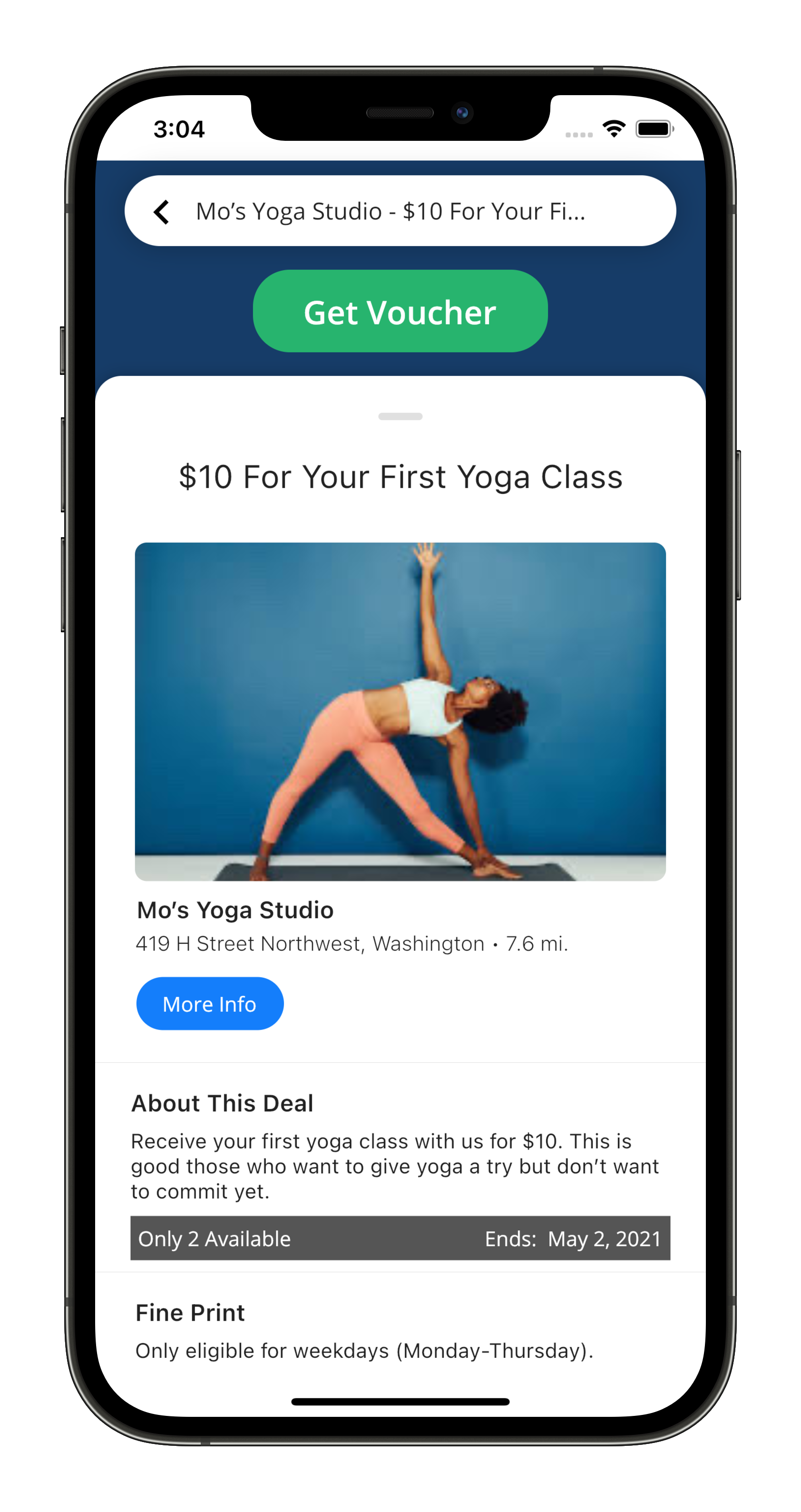 Claim Voucher Screenshot